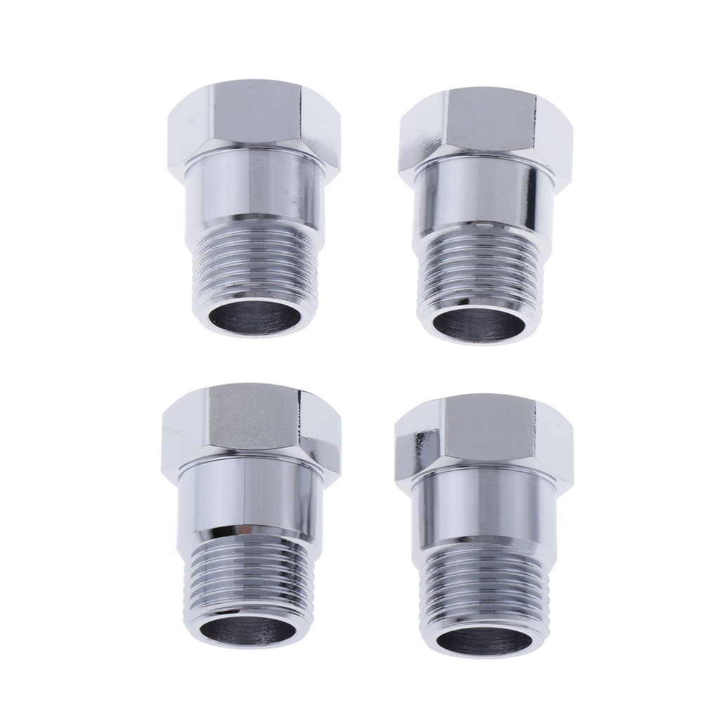 O2 Oxygen Sensor Extender Extension Spacer M18 x1.5 Bung HHO Adapters 4pcs