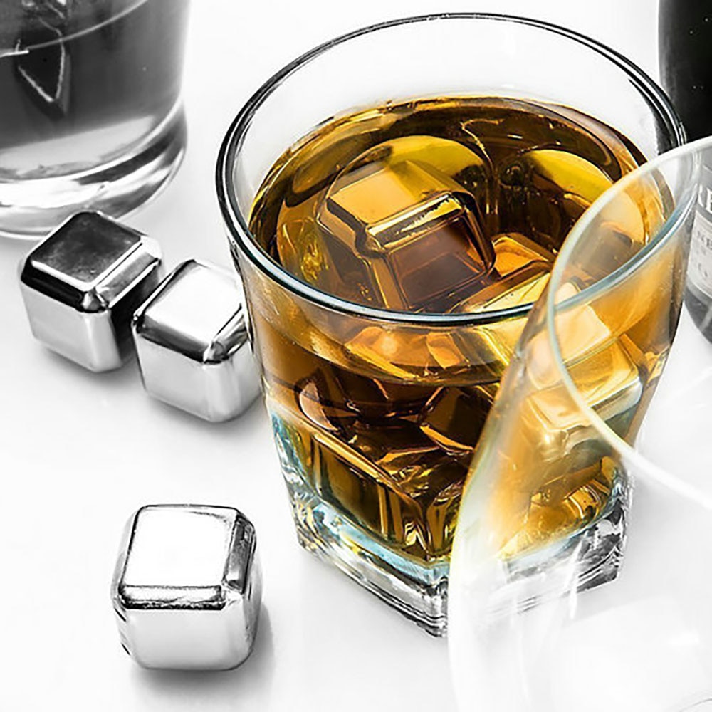 1/6/8 PCS Rvs 304 Whisky Stenen Ijsblokjes In Pakket, herbruikbare Whiskey Cooler Rocks, Ijs Steen Houden Uw Wind Zuiverheid