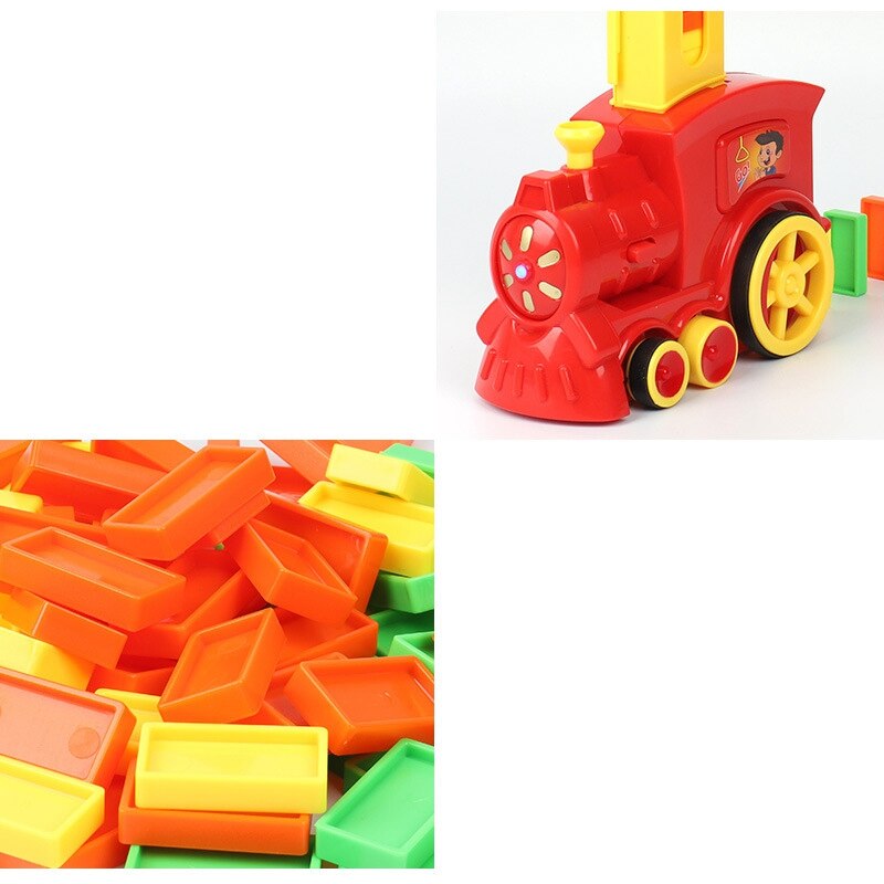Automatisk lægning ino mursten tog bil sæt lyd lys børn farverige plast inoes blokke spil legetøj sæt til børn