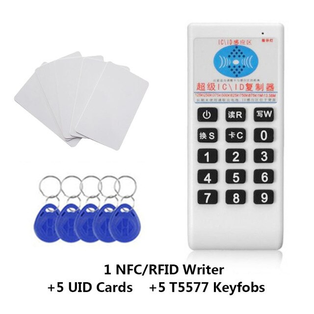 RFID Handheld Reader 125Khz-13.56MHZ Copier Duplicator Cloner RFID NFC ID/IC Card Reader &amp; Writer Cards Reader Writer: style c