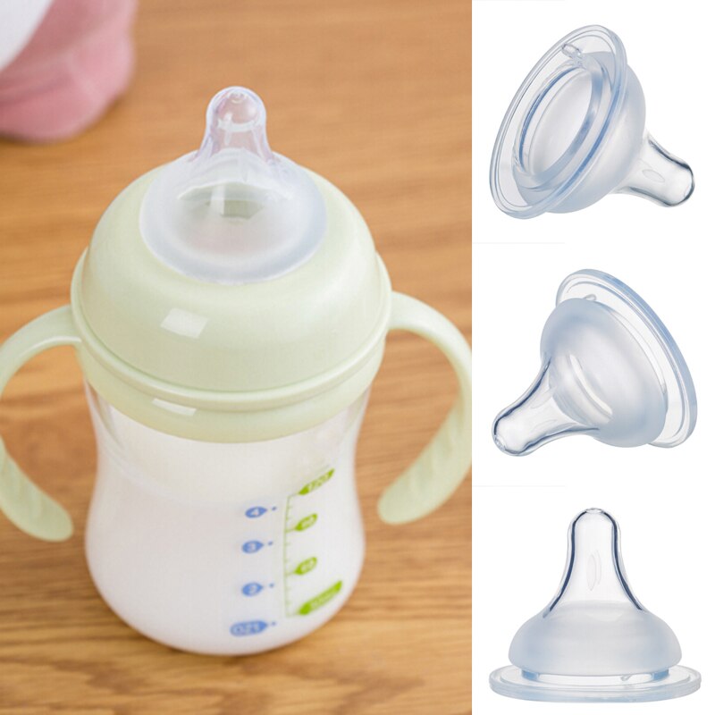 Anti flatulens silikone brystvorte sut medicin feeder vand mad sutteflaske babypleje