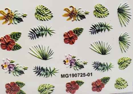 3D arrived Acrylic Engraved Nail Sticker black white lace Water Decals Empaistic Nail Water Slide Decals Z0206