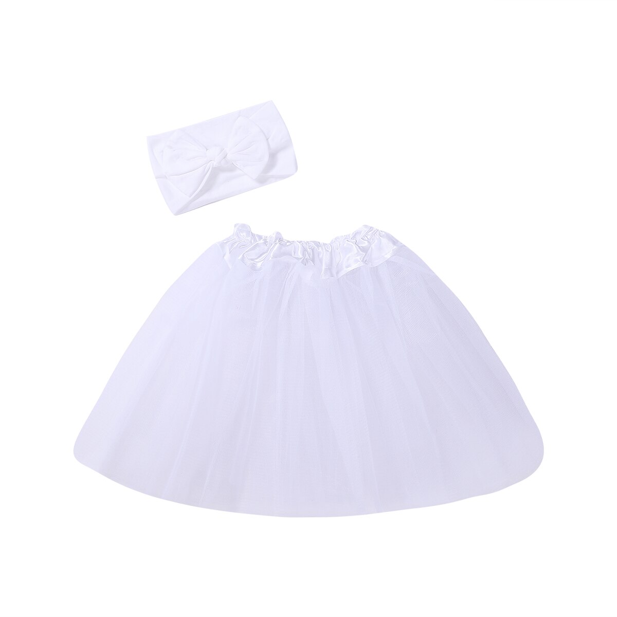 Citgeett Zomer Solid Leuke Peuter Pasgeboren Baby Meisje Tutu Rok &amp; Hoofdband Photo Prop Kostuum Leuke Outfit: D