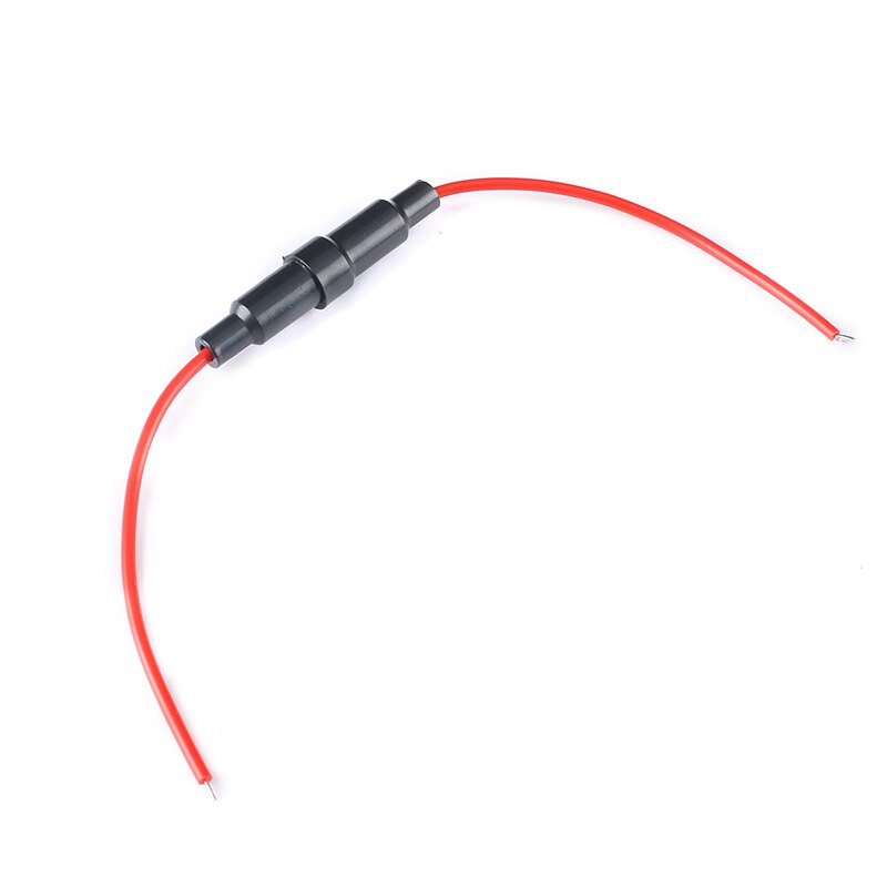 5Pair 5*20mm Inline Fuse Holder 220V Fast-Blow Screw Type Fuse Holder Quick-Blow Glass Fuse Holder 6*30MM with 22 AWG cable