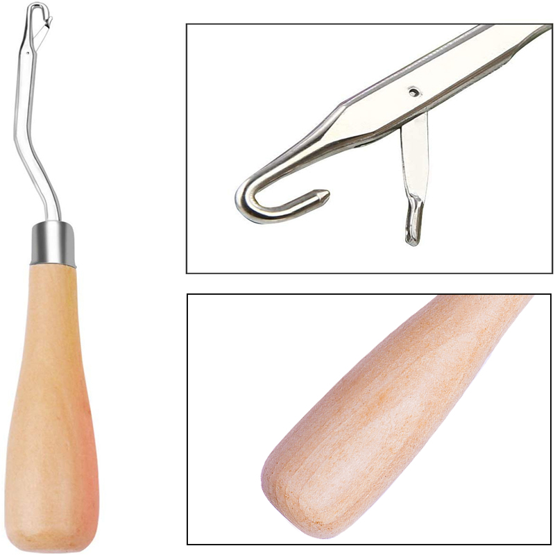 MIUSIE 5pcs/Set Plastic Crochet Needle Braiding Latch Hook Weaving Hair Dreading Hooks Tool For Braid Craft Hand Sewing Needles