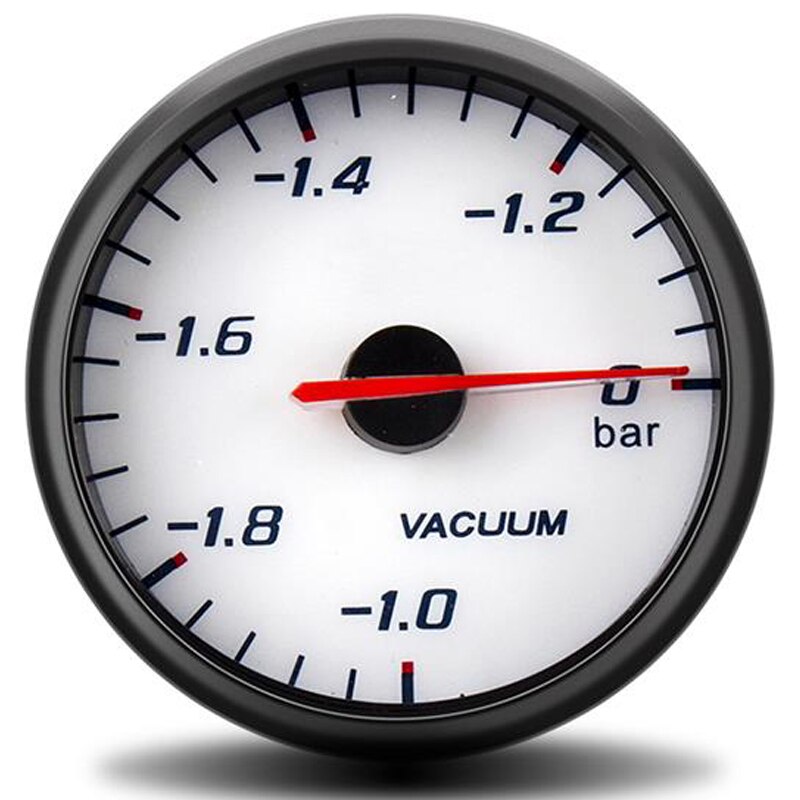 60mm Tachometer Boost Vacuum Water Temp Oil temperature Oil Press Voltage Air Fuel Ratio EGT Gauge Black Case gps speedometer: Vacuum Gauge