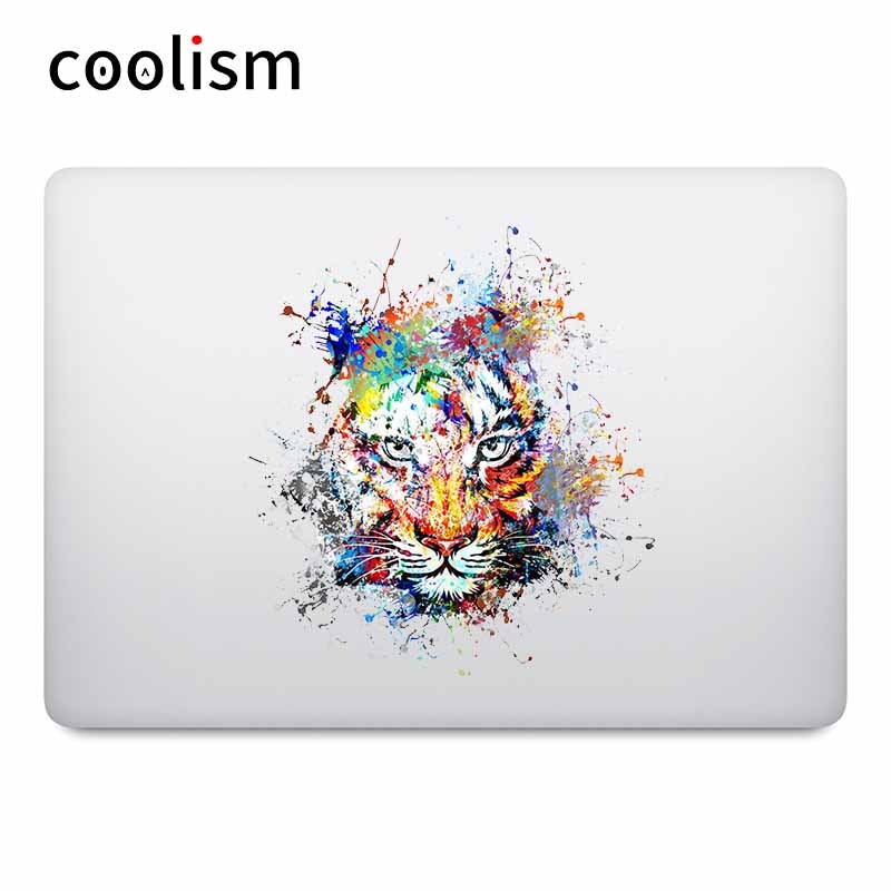 Painting Splashing Tiger Laptop Sticker for Apple MacBook Decal Air Pro Retina Touch Bar 11 12 13 15 inch Mac Book Skin Sticker