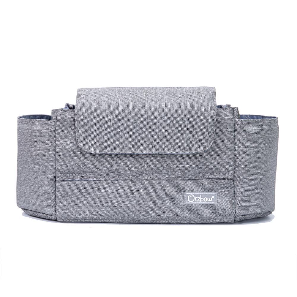 Neue Baby Kinderwagen Windel Tasche Tragbaren Baby Organizer Windel Tasche Für Mutter draussen Kleinkind Kinderwagen Organizer Tasche Für Baby Pflege: grau