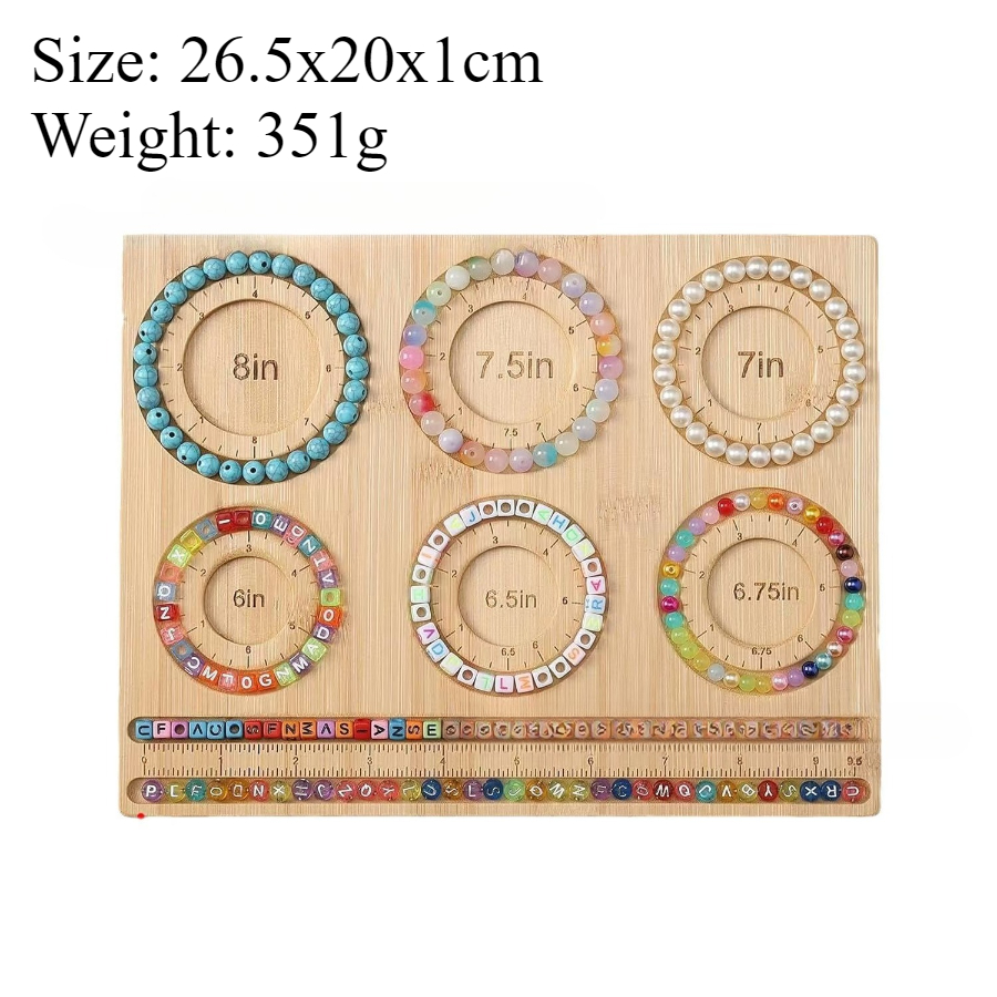 1 zestaw drewniana flokowana taca robić koralików DIY bransoletka naszyjnik elementy robić wyrobu biżuterii organizer robić koralików szara tablica z koralikami narzędzie pomiarowe: Niebieski