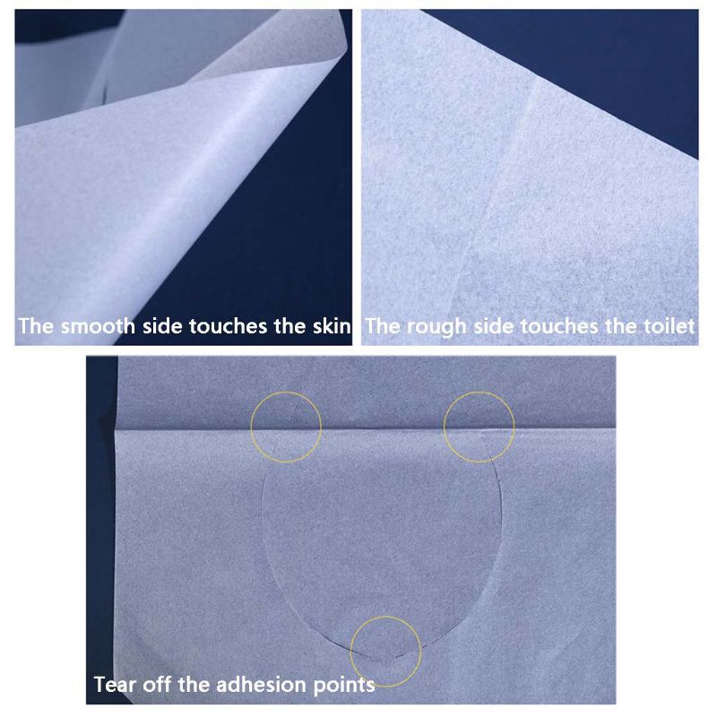 250 Sheets/Pack Half-Fold Disposable Toilet Seat Covers Thickened Sanitary Flushable Wood Pulp Potty Shields Guards Pads