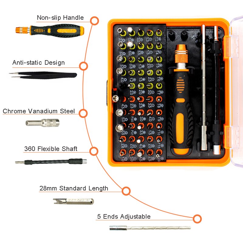Screwdriver Set Magnetic Screw Driver Kit Phillips Torx Hex Screwdrivers Laptops Home Repair Computer Disassembly Hand Tools