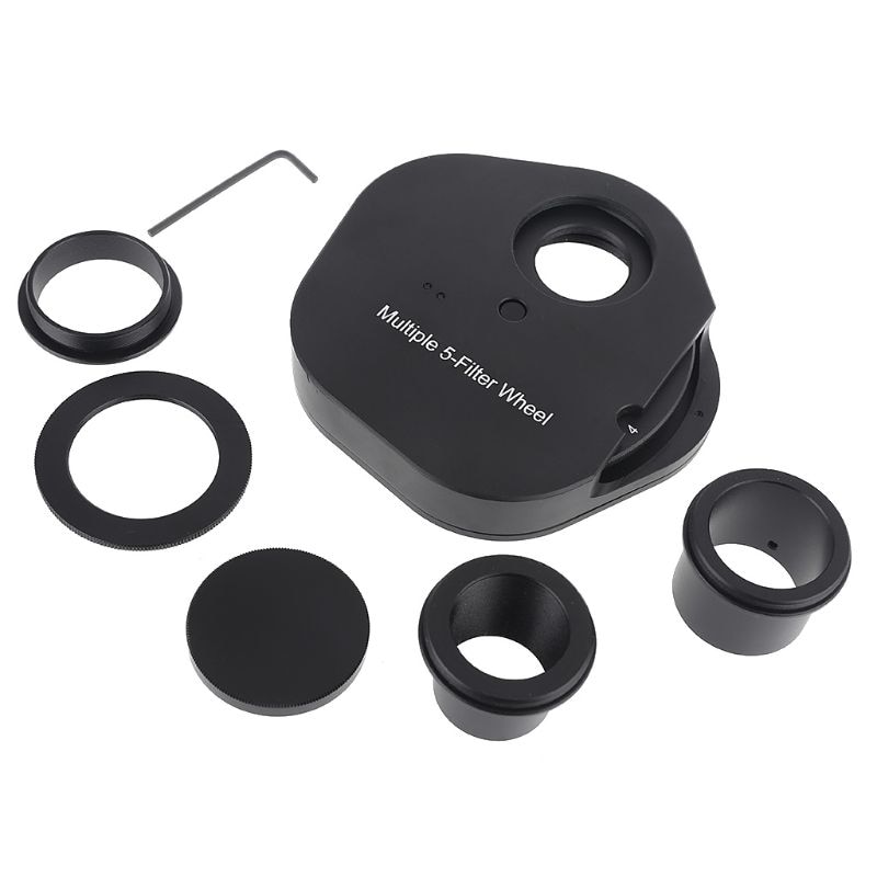 Okular Filter Rad Voll Metall 1.25 "Mehrere 5 Position passend zu Farbe Filter Rad für Astronomie Teleskope