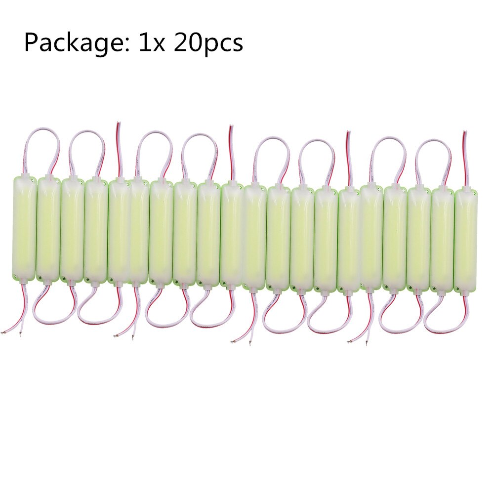 12V 24V COB Module Super Bright White Green Blue Pink IP67 Waterproof Advertisement LED Module 20pcs