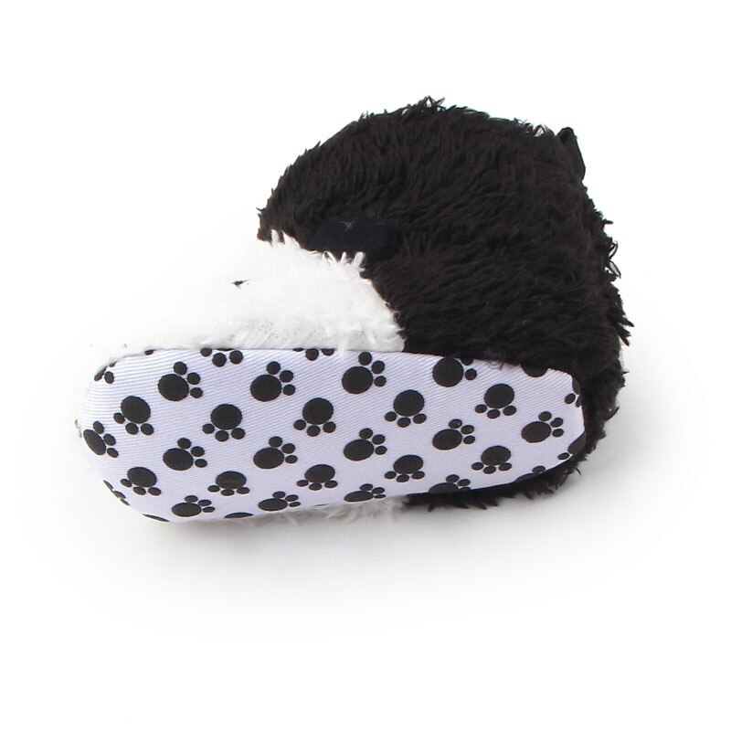 Patpat Winter Baby/Peuter Dier Panda Patroon Colorblock Fleece-Voering Fluwelen Prewalker Schoenen Baby Schoenen
