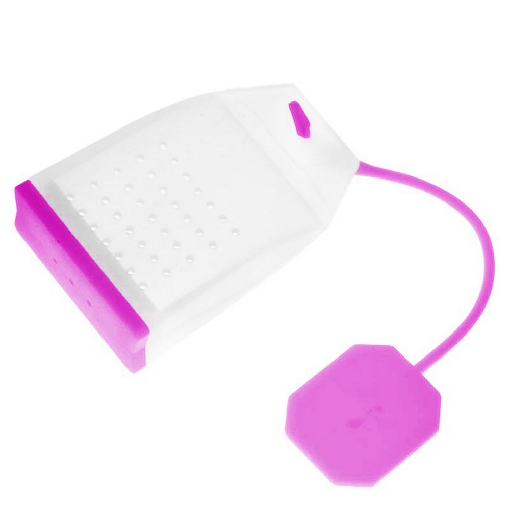 Food-grade Silicone Tea Bags Colorful Style Tea Strainers Herbal Loose Tea Infusers Filters Scented Tea Tools: rose red
