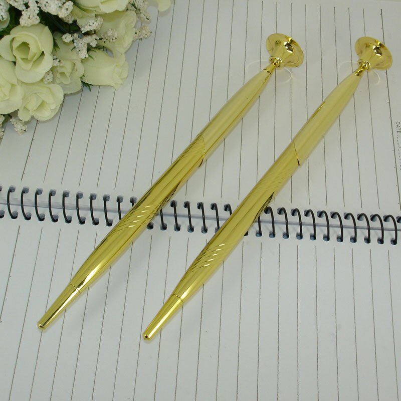 ACMECN Pen with Base Classic Fountain Pen with Stand Metal Engraving Drafting Liquid ink Pen Gold Finance Bank Table Pen Sets