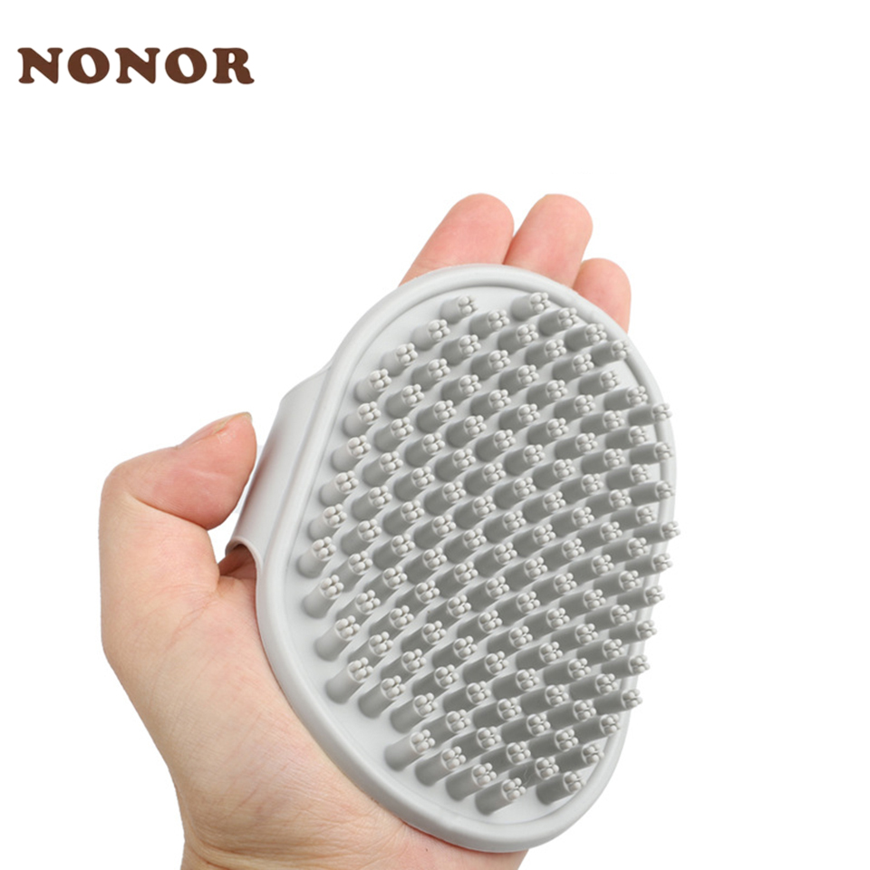 NOMOR Hond Pet Grooming Handschoen Kat Borstel Kam Deshedding Haar Handschoenen Honden Bad Schoonmaakproducten Dierenkammen