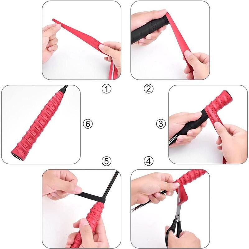 1.1m anti-slip åndbar sport over grip svedbånd over tennis tape greb til badminton cykelketcher greb badminton tenn  o7 k 9
