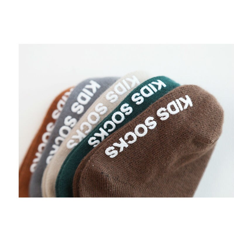 Imcute Baby Jongens Winter Sokken Cartoon Beer Kids Lente Herfst Katoen Geribbelde Houden Warme Vloer Anti-Slip Meisjes sokken