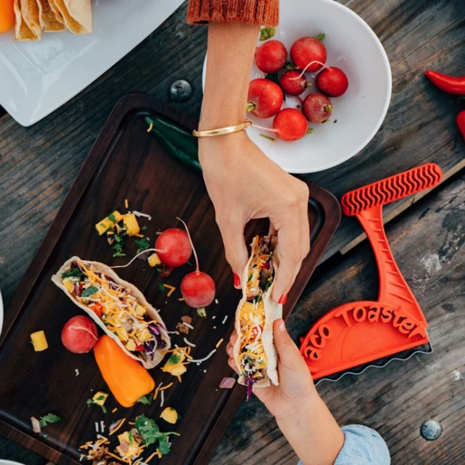 Crunchy Taco Shaper Kitchen Healthy Crispy Tortilla Burritos Shell Makers Tool