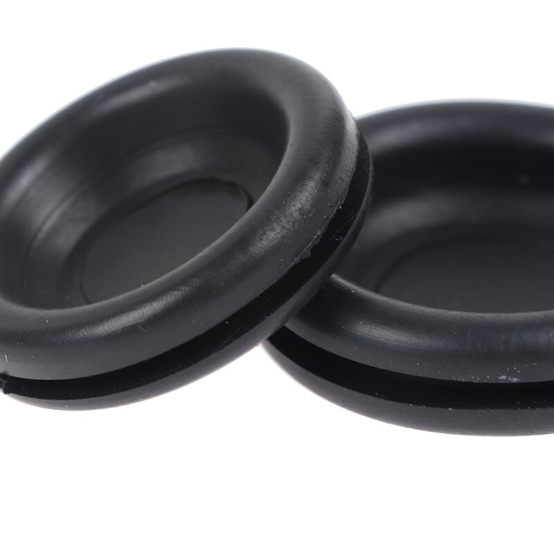 170 Stks/doos Tule Pakking Rubber Grommet Voor Draad Kabel Zwart Assortiment Set Elektrische Draad Pakking Kit 7 Maten