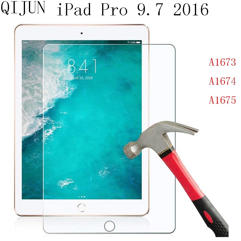 Para iPad Air Pro Mini 1 2 3 4 5 6 7 8 9 11 12.9 Anti-Scratch Protetor de Tela de Vidro Temperado Para O iPad 9.7 10.2 10.5 Pro 11 12.9: iPad Pro 9.7