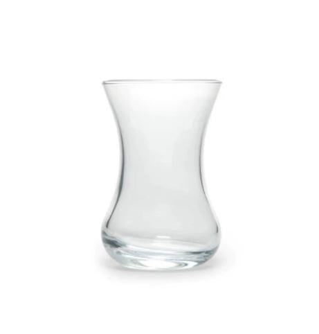 Set  of 6 tunna midja turkiska tekoppar glasögon -5 o klockan presentation tjänar - för sex personer - varje glas 135 cc