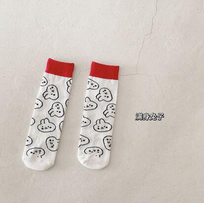 Calza per bambini autunno cartoon orso baby Legwarm cotton tube boy girl calza scaldamuscoli per bambini: strawberry