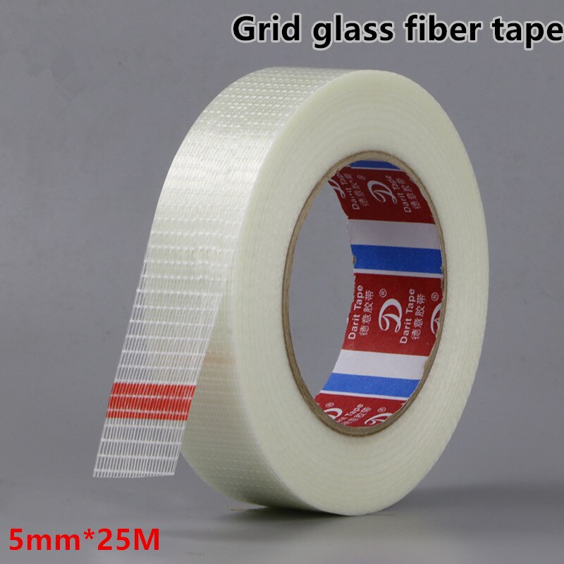 HIGH temperature glass fiber tape grid transparent striped single side adhesive binding tape High-Viscose 5mm*25M