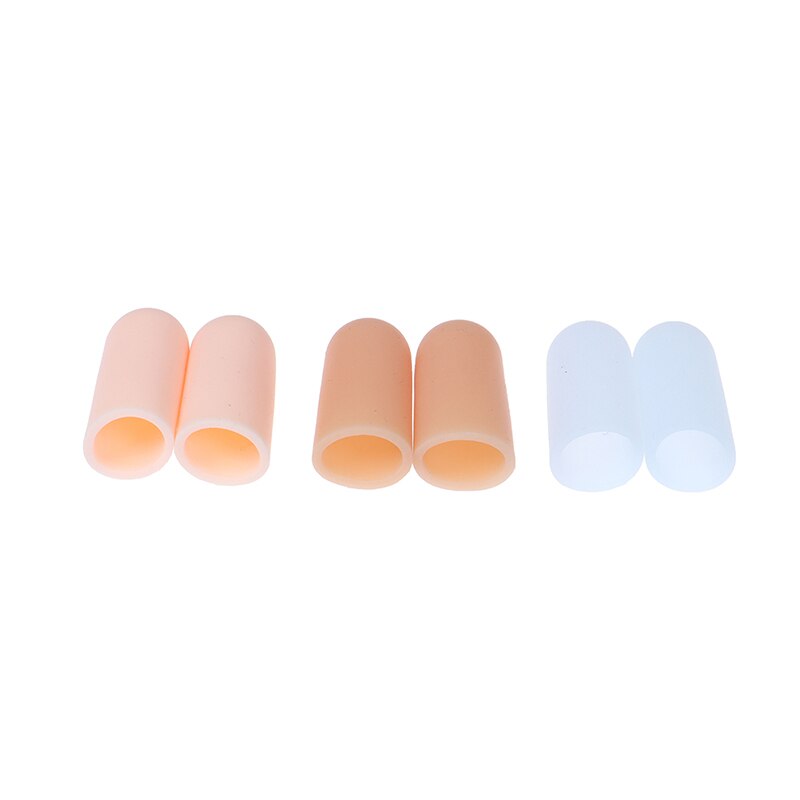 2 stuks vinger- en teenbeschermers van siliconengel ter verlichting van pijn en ter voorkoming van blaren