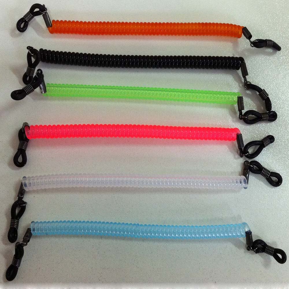 12pcs/Lot Elastic Kids Eyeglass Nylon Spiral Coil Sport Cords/Junior Retainer/Children Spectacle/Sunglass adult String Band: MULTI