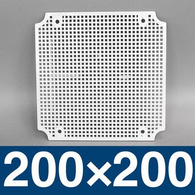 Waterproof Junction Box Base Plate Plate Outdoor Monitoring Waterproof Box Fixed Base Plate ABS Honeycomb Mounting Base IP67: 200x200
