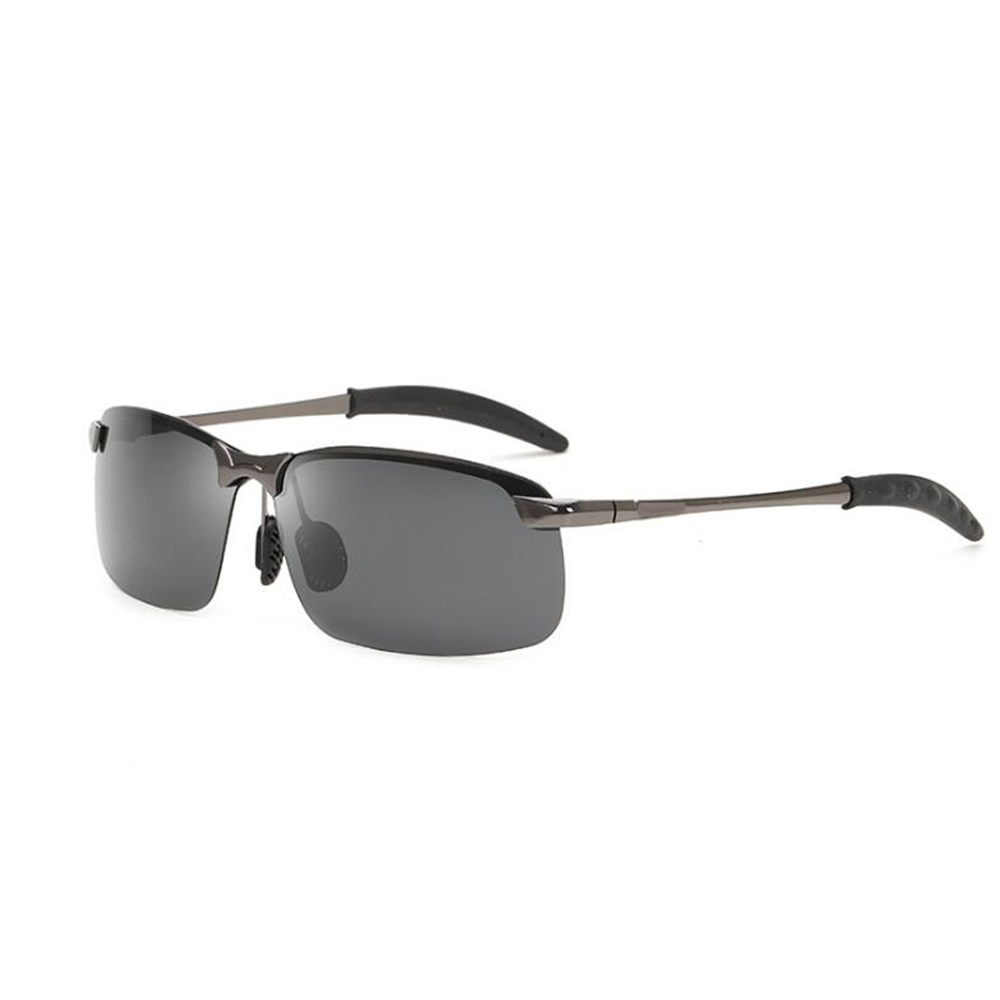 AIELBRO polarizado gafas fotocrómicas de ciclismo gafas de ciclismo para deportes al aire libre hombres mujeres gafas de sol de bicicleta gafas de sol: GUN BLACK