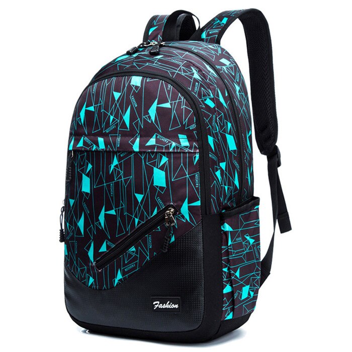 Print Schooltassen Waterdichte Grote Rugzak Voor Tiener Bagpack Hoge School Rugzakken Voor Jongens Meisjes Student Mochila Reistas: small diamond blue