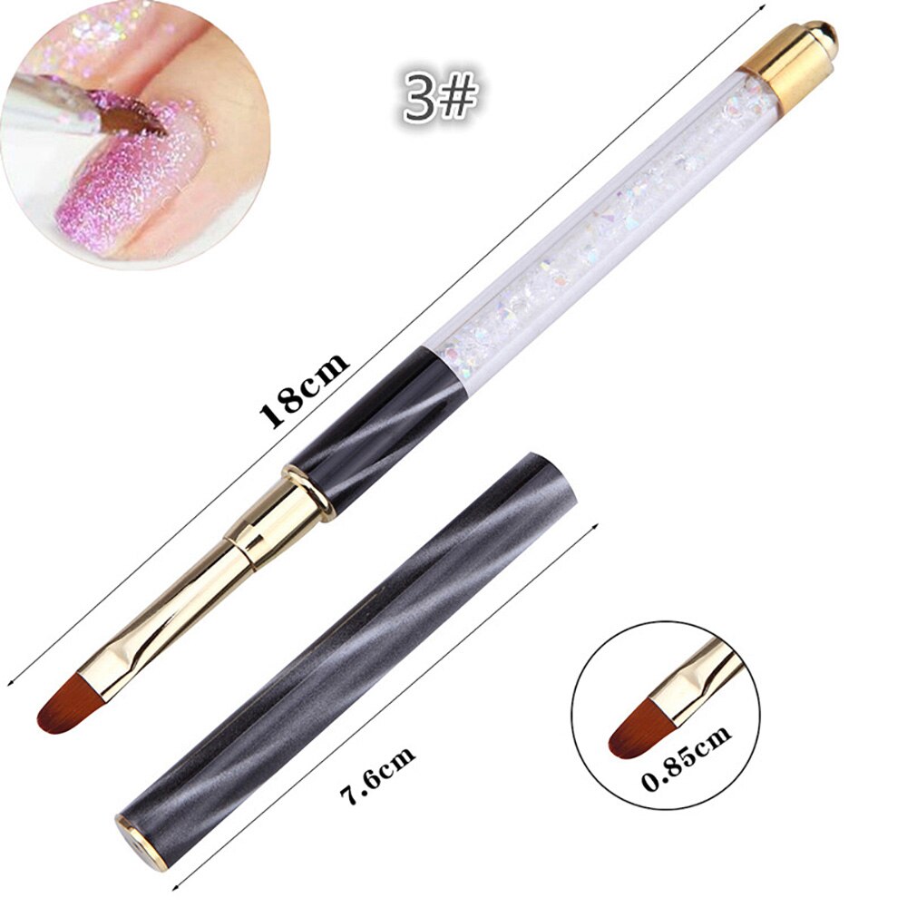 1pcs Ombre Nail Brush Pen Acrylic Nail Art Painting Sculpture Pull Line: P014-3