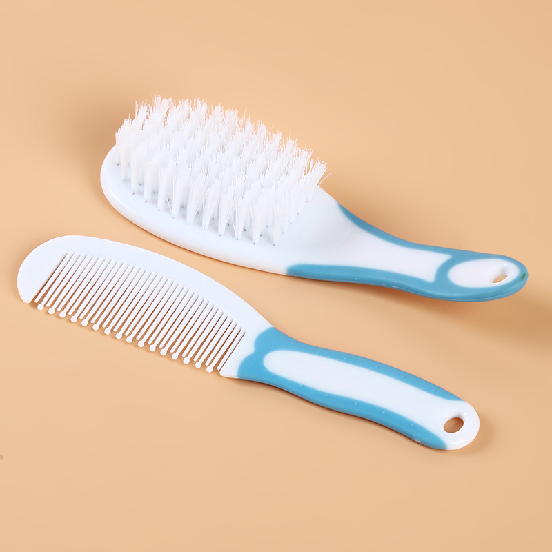 Baby Care Comb Set Loves 2pcs Portable Soft Newborn Baby Hair Brush Comb Hairbrush Sets Head Massager