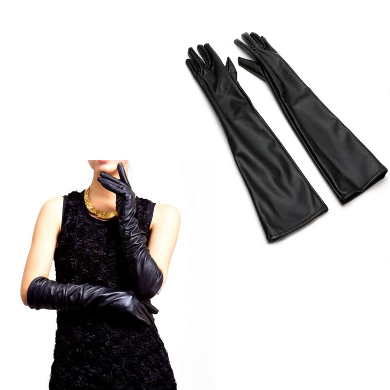 Simarro Lange handschoen voor dames, lange strass handschoenen, kantige bruidshandschoenen met volle vingers voor bruiloften, opera's, diners, dansen