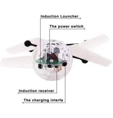 RC Fliegenden Ball leuchtend Art der Flug Bälle Elektronische Infrarot Induktion Flugzeug Fernbedienung Spielzeug LED Licht Mini Hubschrauber