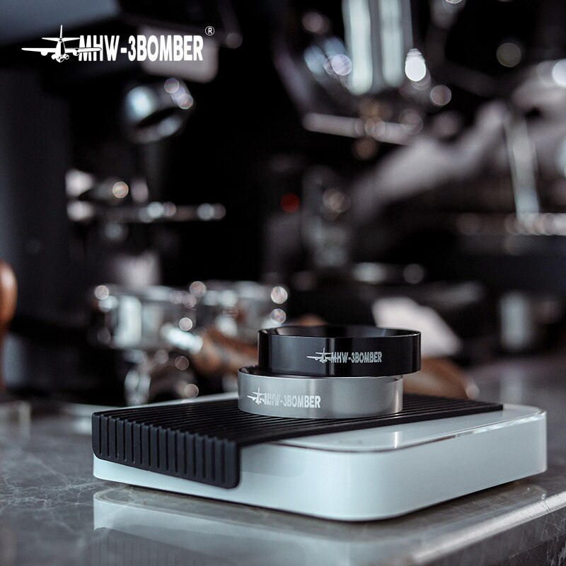 Mhw -3 bomber 58mm magnetisk doseringsring trakt al-legering opprinnelig stabil perfekt kaffeportafilter tilbehør svart eller gey