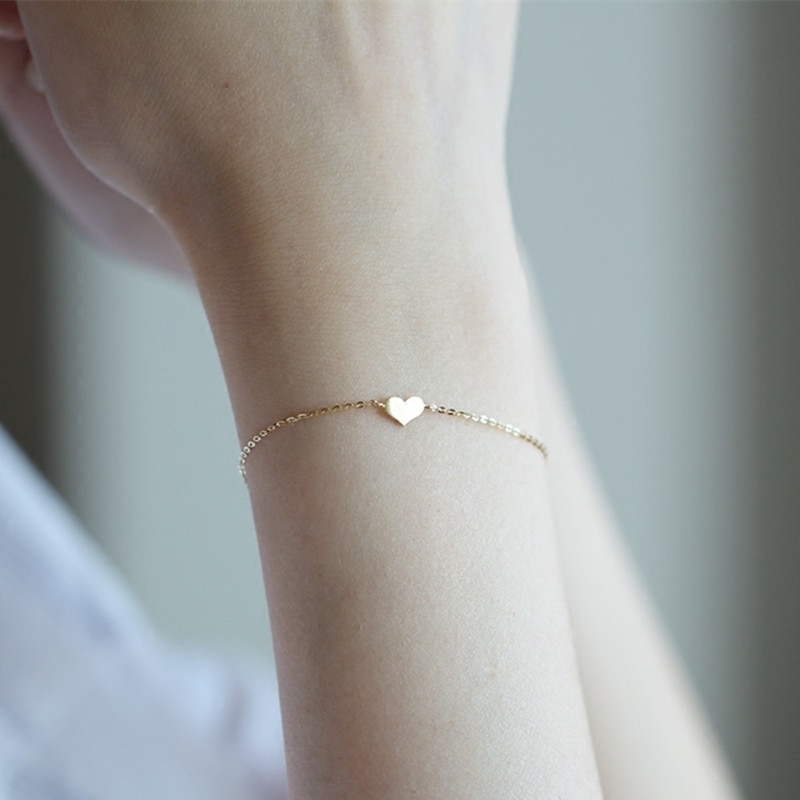 Charmant Heart Charm Armbanden Voor Vrouwen Meisjes Goud Zilver Kleur Metalen Armbanden Statement Sieraden