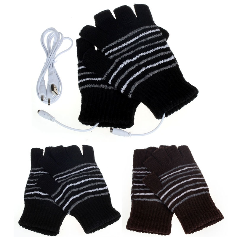 5V Usb Warmer Handschoenen Aangedreven Verwarming Verwarmde Winter Handwarmer Handschoenen Wasbaar