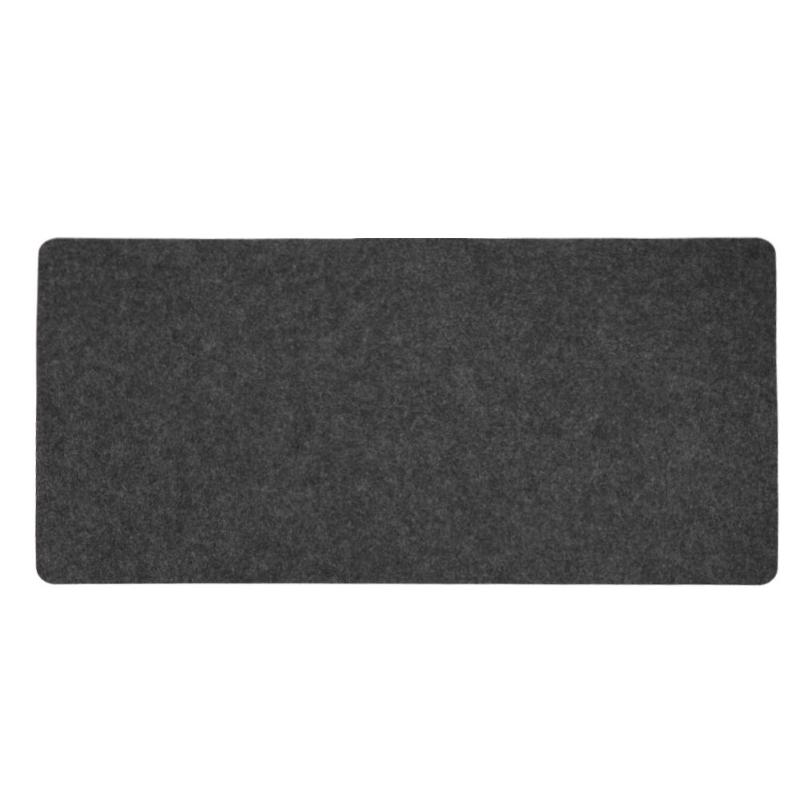 Office Computer Desk Mat Modern Table Mouse Pad Wool Felt Laptop Cushion Desk Mat Gaming Mousepad Mat 700x330mm: Gray