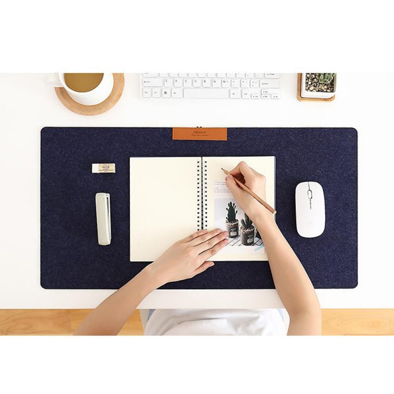 Extra Grote Muis Anti-Slip Toetsenbord Natuurlijke Vilt Pad Non-Woven Hand Warmer Muismat Bureau Pad Draagbare computer Muismat