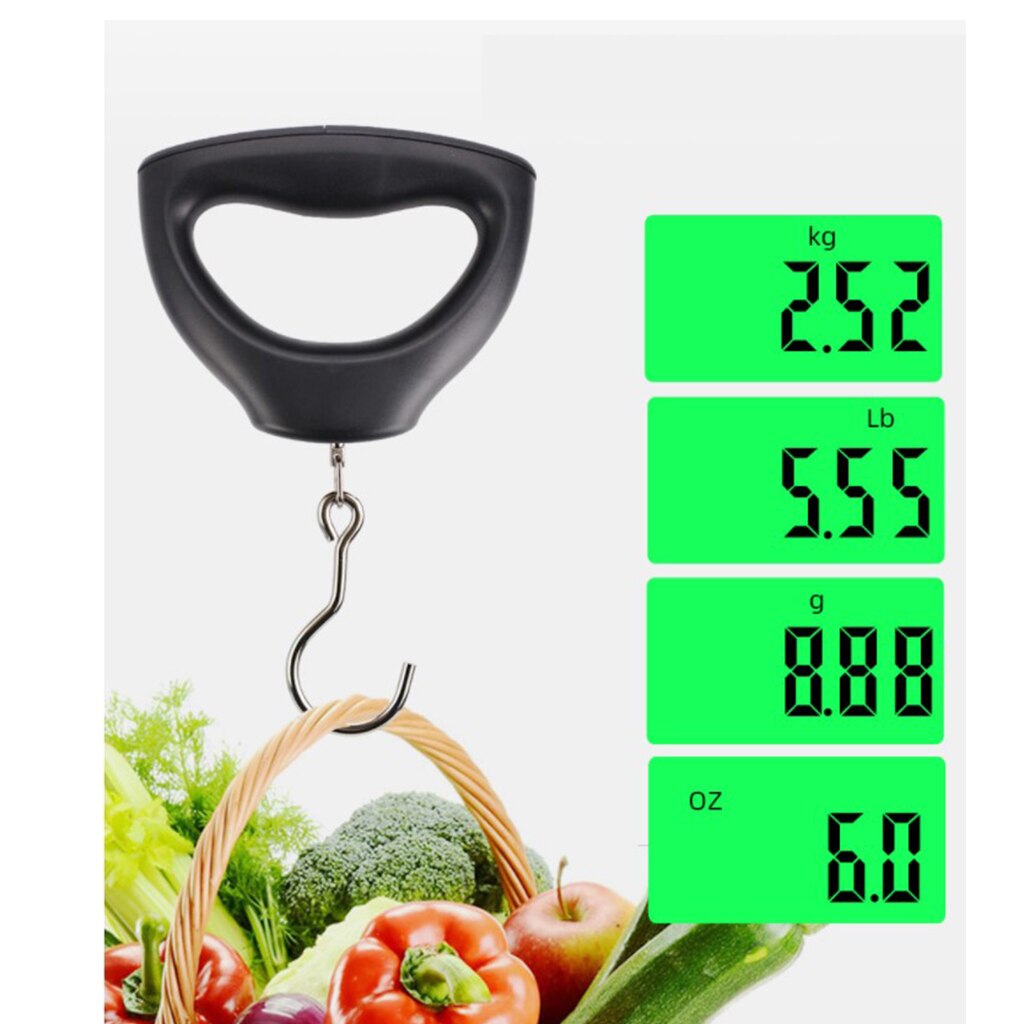 Digital Fishing Scales Electronic Portable Weigh Carp 110lb0- 50kg Luggage Scale