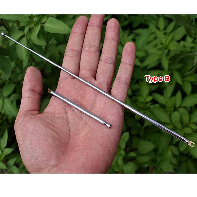 Radio Telescopic Rod Antenna 4 Sections Dielectric Remote Control Alarm Toy Car Aviation Model Airplane Antenna DIY Toy Model