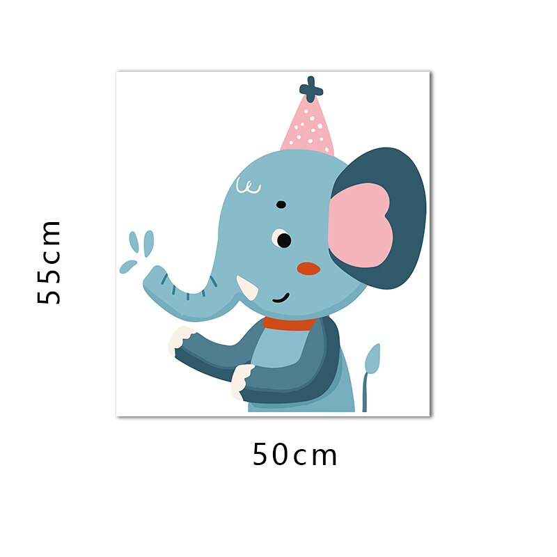 Conisi Sweet Cartoon Cute Elephant Wall Decal Baby Elephant Wall Sticker Vinyl for Children Baby Kids Bedroom Nursery Decor: QTY7782