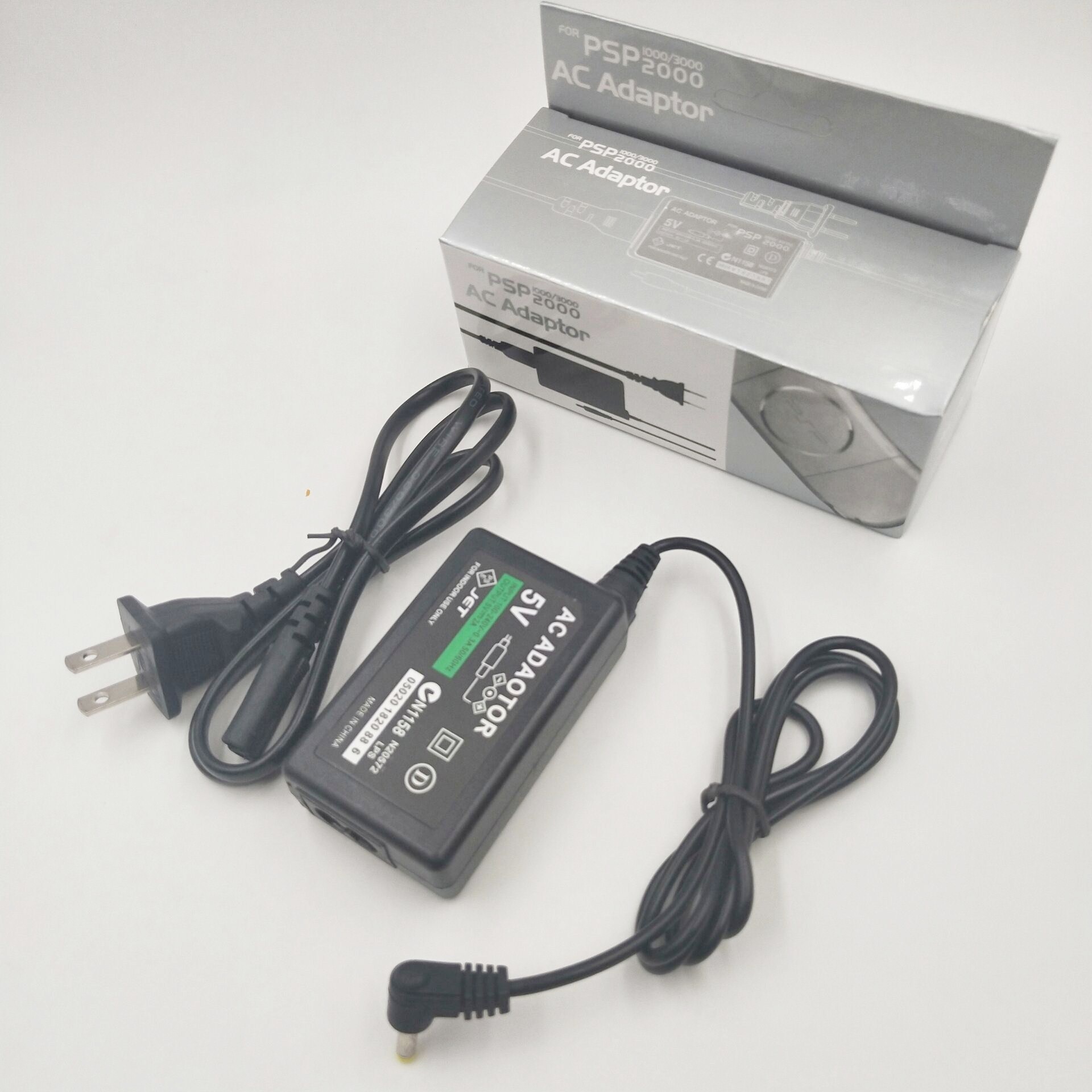 Cargador de pared para casa UE/EE. UU. Cable de alimentación adaptador de CA para consola Sony PSP 1000/2000/3000 (sin caja)