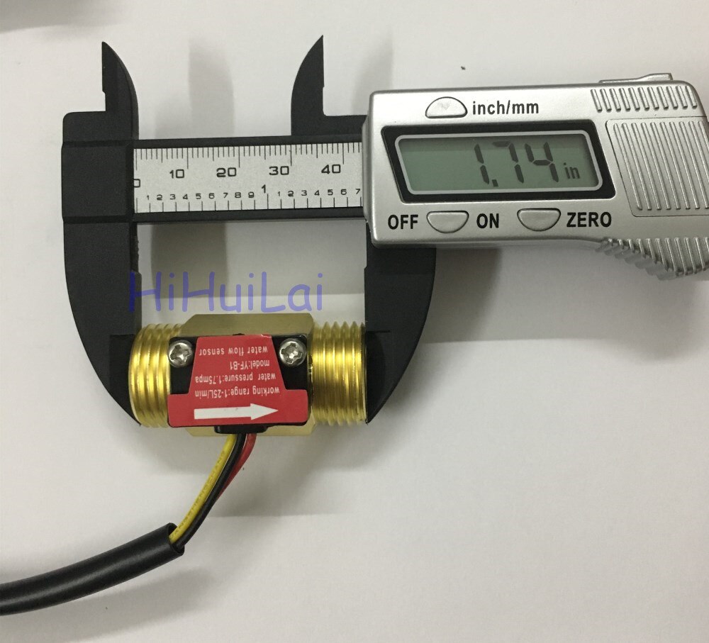 Capteur de mesure 1 l d&#39;eau = 660 impulsion YF-B1 liquide 1-25l/Min, débitmètre de Signal NPN G1/2