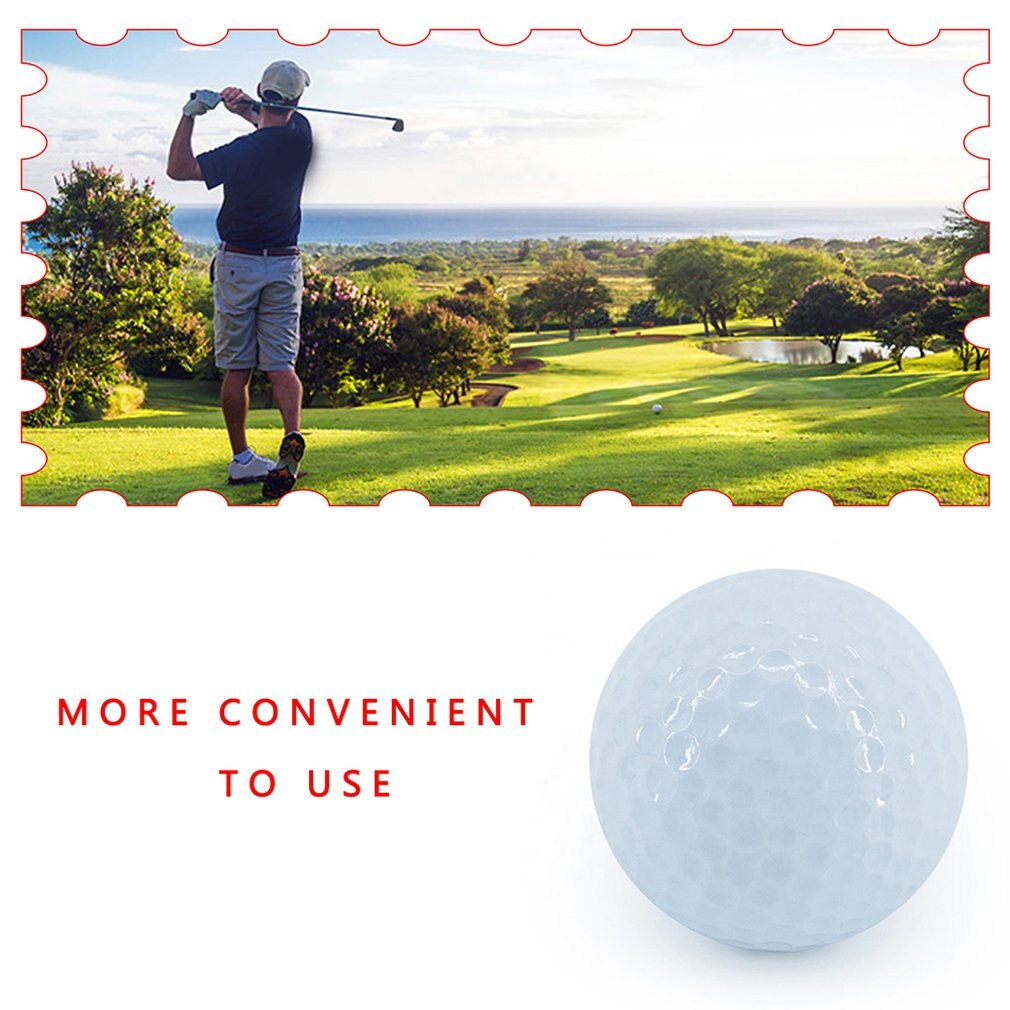 Golf Practice Ball Double Layer Blank Golf Balls Outdoor Sports Rubber Golf Ball Indoor Outdoor Practice Training Aids