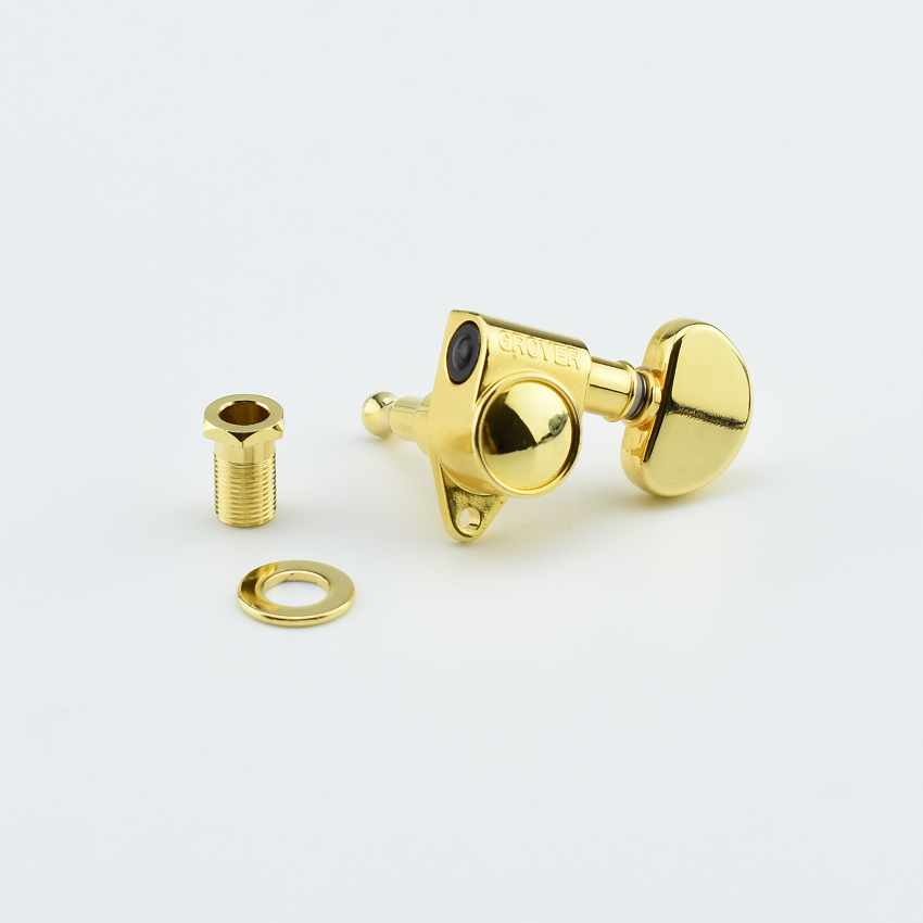 Original Genuine 3R+3L G-r-o-v-e-r Guitar Machine Heads Tuners 1:18 Gold